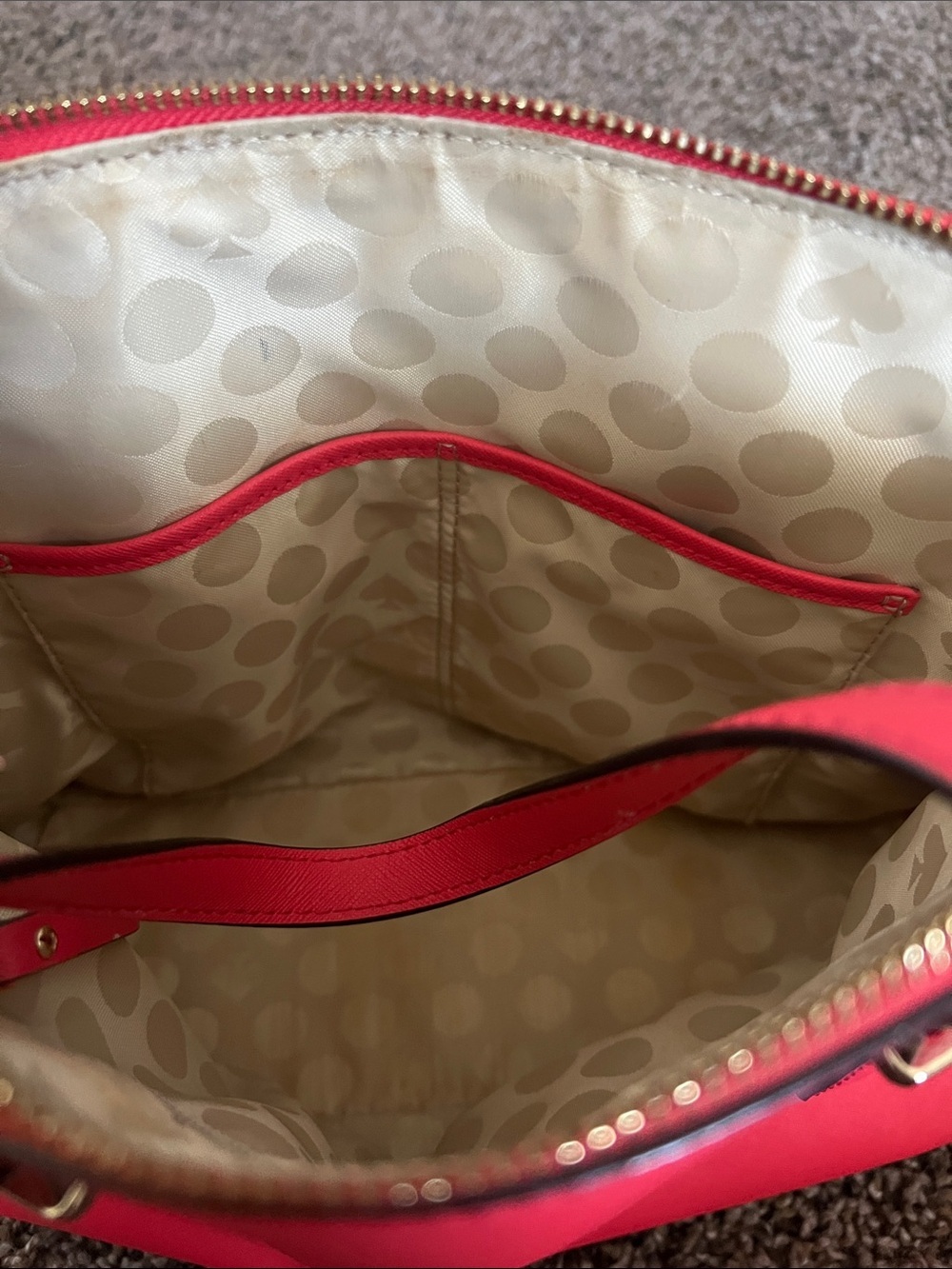 kate spade Coral-Pink Dome Satchel - Picture 8 of 8